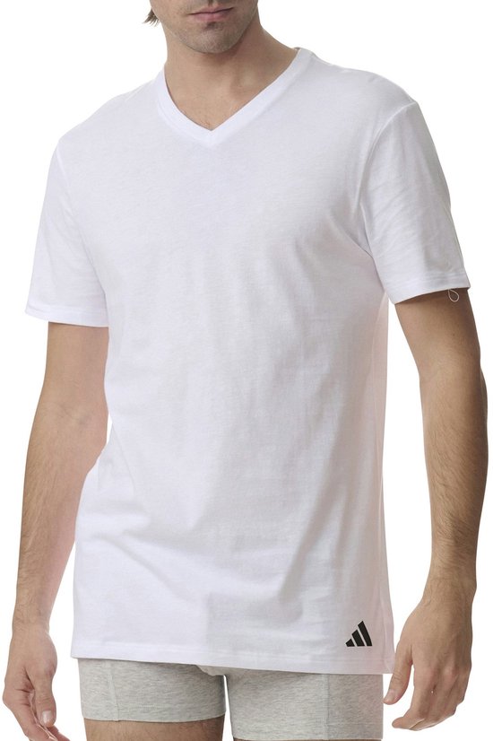 Adidas Sportswear - Active Core Cotton - T-shirts à col en V - Sous-vêtement pour homme - Blanc - Taille XL