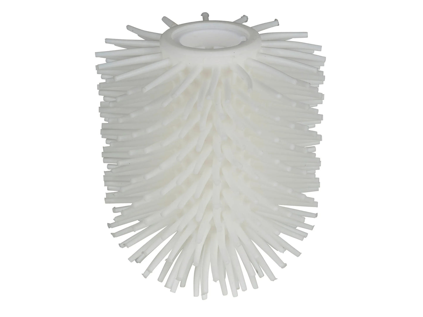 Tête de brosse de toilettes de rechange Wenko en silicone, Ø 7,5 cm – Blanc – Effet antiadhésif