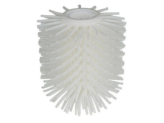 Tête de brosse de toilettes de rechange Wenko en silicone, Ø 7,5 cm – Blanc – Effet antiadhésif