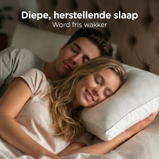 Oreiller CozySense® - Lot de 2 - 50x70 CM - Oreiller de sommeil rafraîchissant - Oreiller réglable avec rembourrage supplémentaire - Oreiller pour les dormeurs sur le côté, le ventre et le dos