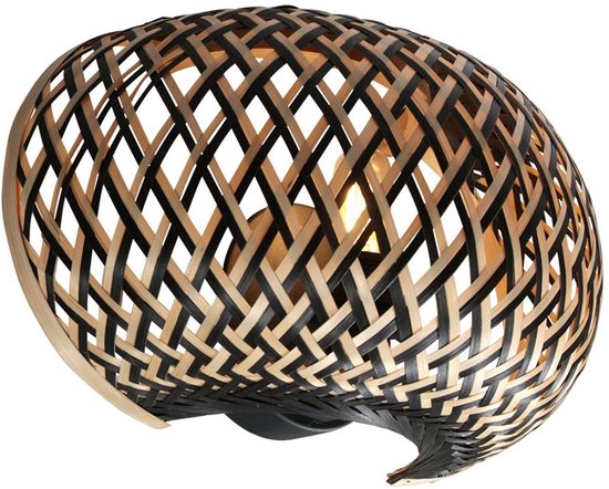 Anne Lighting - applique murale - MAZE - naturel - bambou - lampe de chevet - E27 - 4400BE