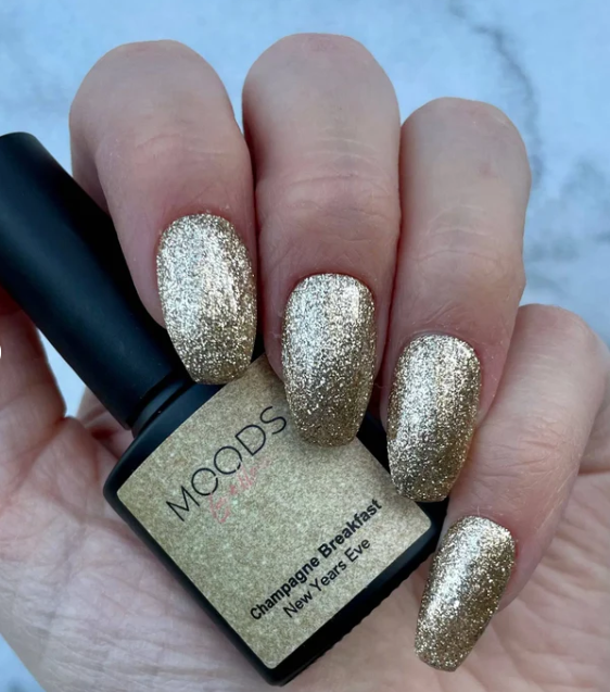 Vernis à Ongles - Moods Gellac - 15ml - Doré paillettes
