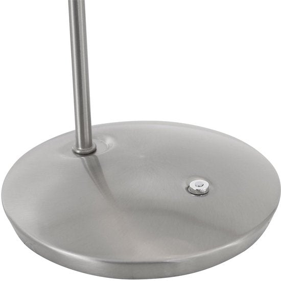Lampe de table Tallerken 2657ST - Acier/Blanc - Design moderne - Ampoule LED incluse - Steinhauer