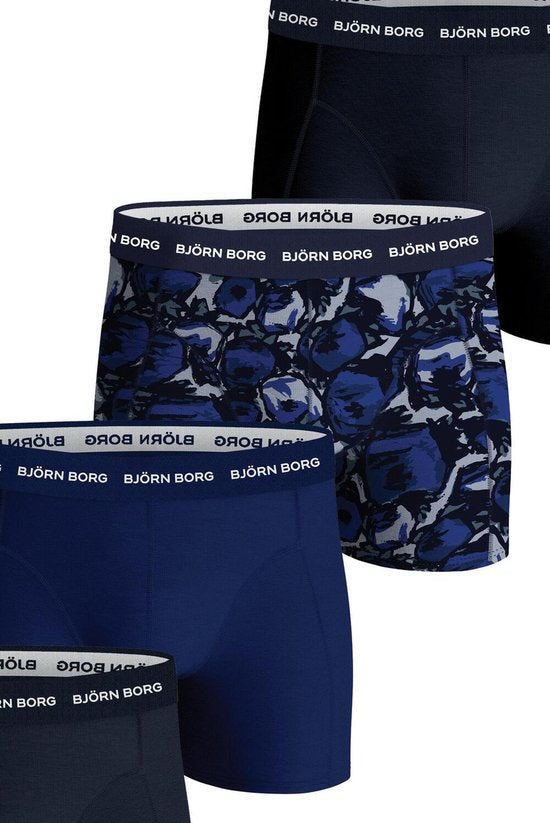 Bjorn Borg Boxers Cotton Stretch 5-Pack Blue - Taille S - Hommes - Boxer Shorts