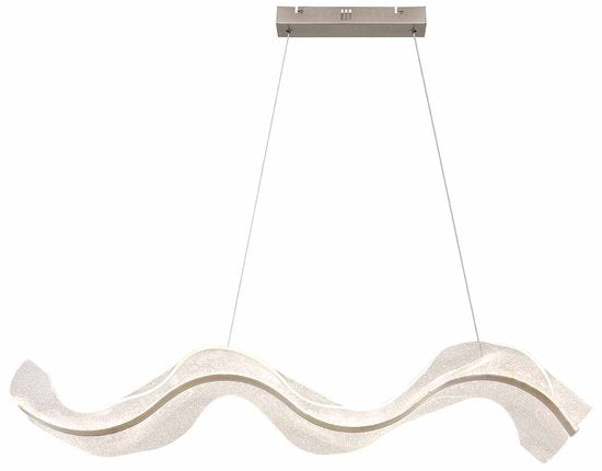 Globo - lampe suspendue - Saque - nickel - métal - grande lampe de table de salle à manger - LED - 68294H