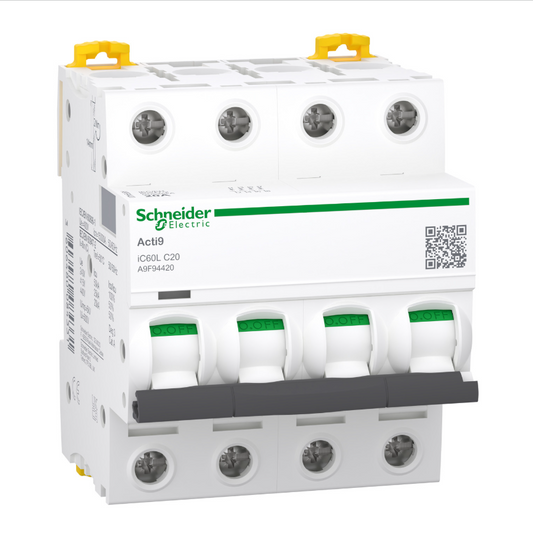 Schneider Electric iC60L C 4P 20A 15KA Disjoncteur différentiel
