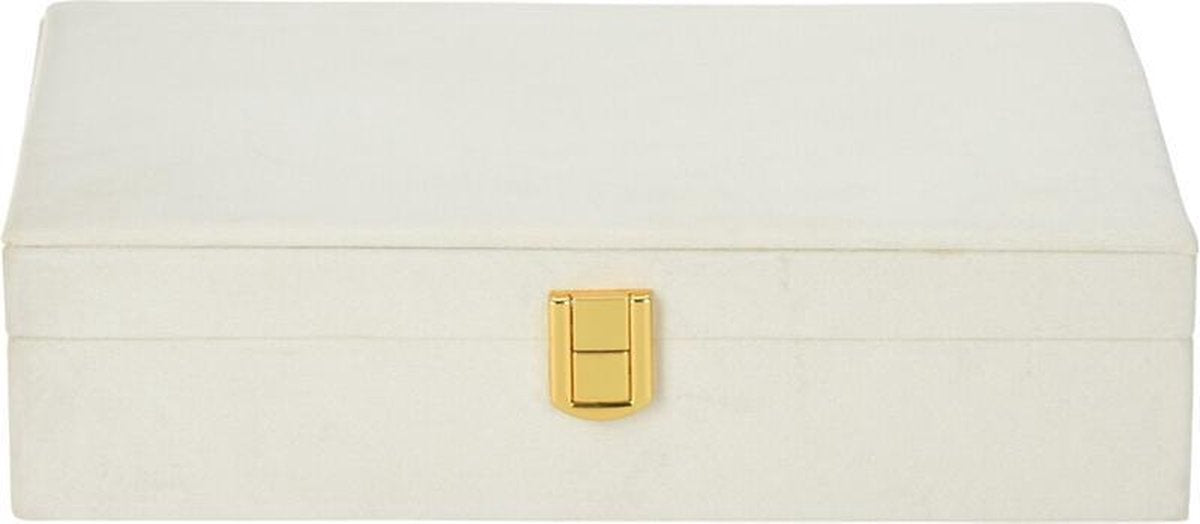 Boîte à bijoux - 28 x 19 x 7 cm - Blanc