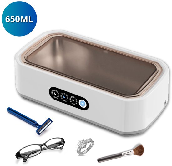 Nettoyeur ultrasonique - 650ml - Nettoyage de verres - Nettoyage de bijoux - Montre - Zeri