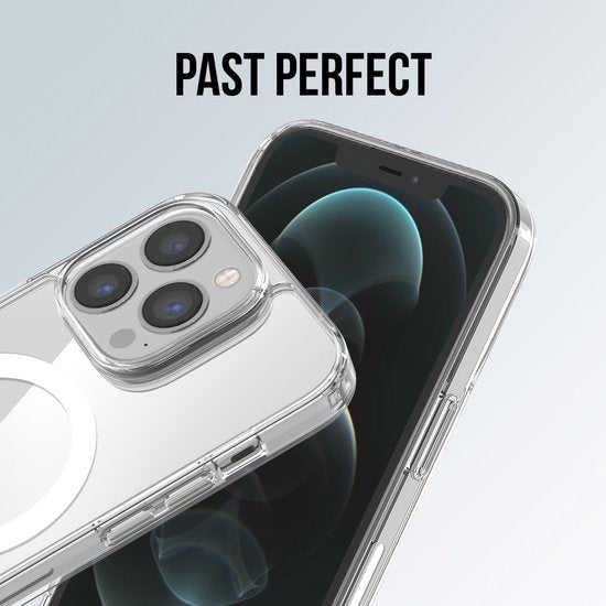 Podec Magsafe Case Suitable for iPhone 12 Pro Max - With 3x Screen Protector + 3x Camera Protector - Magnetic with Ring Transparent - Phone Case Transparent Case