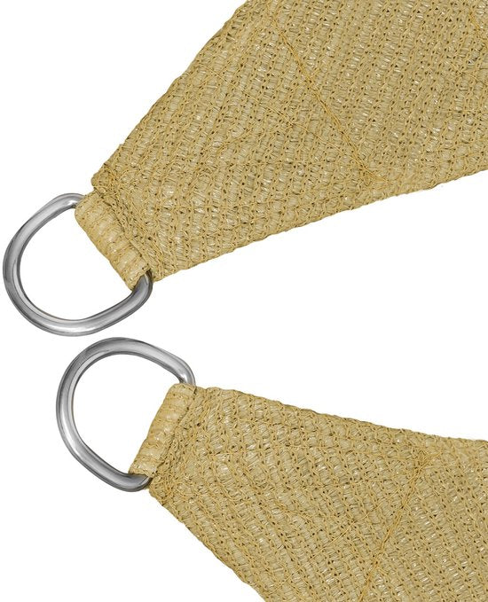 tectake® Toile d'ombrage rectangulaire Sunny - 4 x 6 m - Toile d'ombrage extra robuste en HDPE 185 g/m² - Protection UV 50+ - Résistant aux intempéries et à la déchirure - Parasol pour jardin, balcon, terrasse - Parasol avec matériel de fixation - Couleur