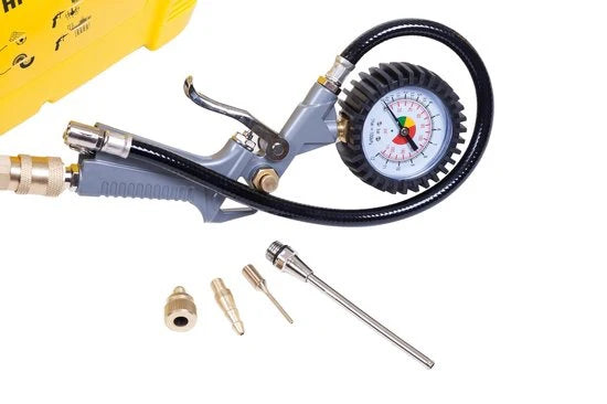 Compresseur à Air 8Bar – Stanley – sans huile avec outils pneumatiques – Kit de compresseur et tuyau d’air inclus - jaune