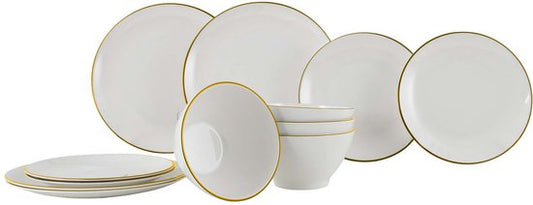 Service de table Gimex Linea Line - Or - 12 pièces
