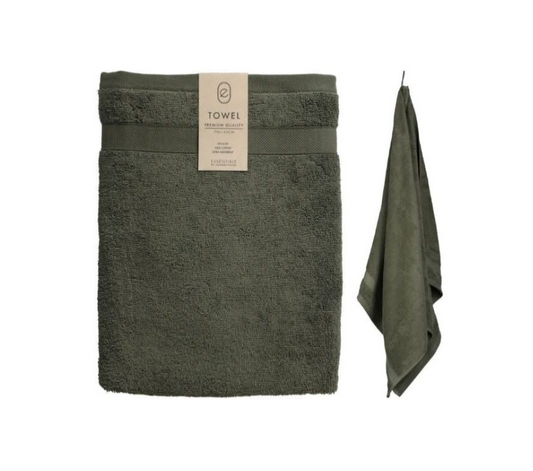 Home & Styling Serviette de bain - 70 x 140 cm - Vert militaire