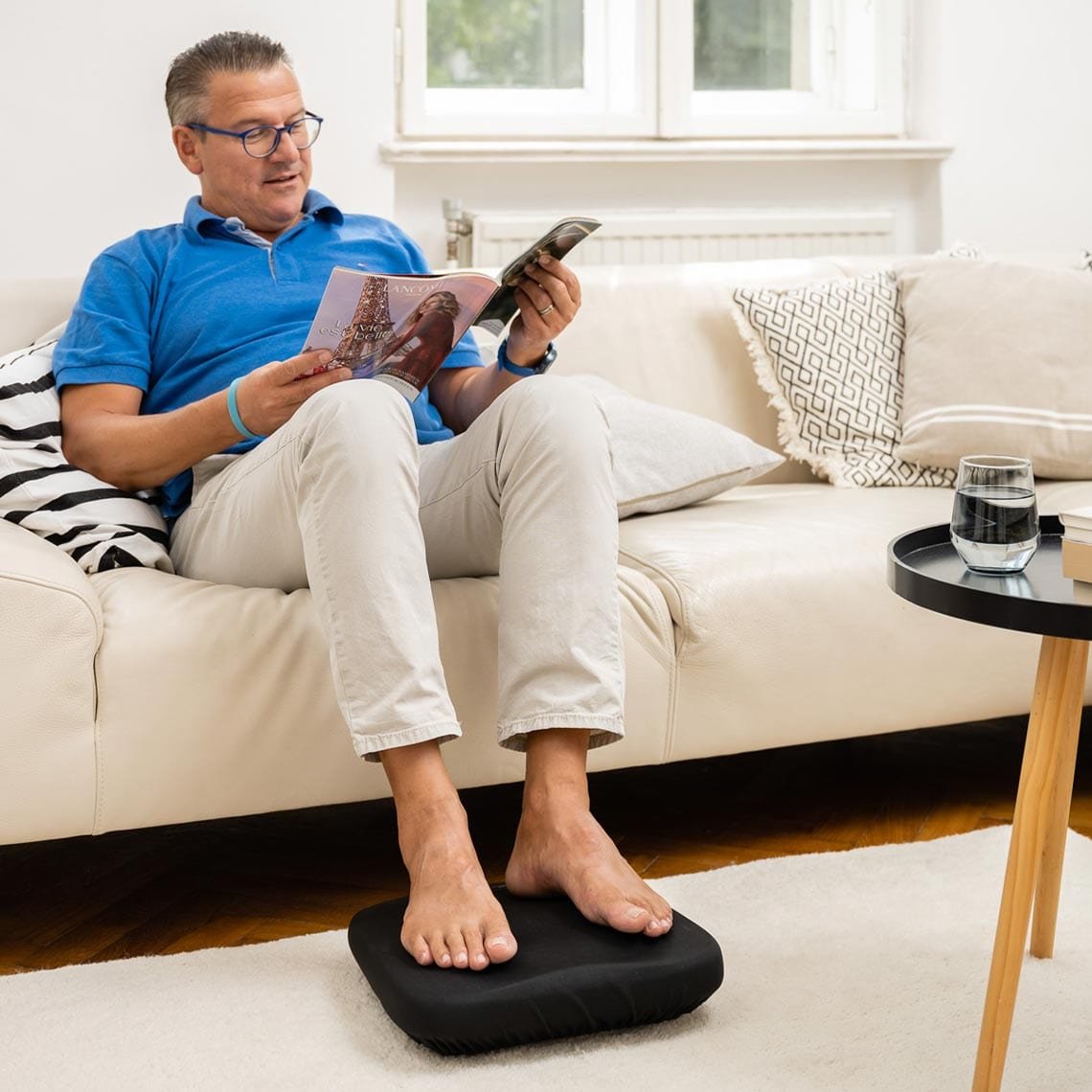 Appareil de massage des pieds Belena Active Pro Shiatsu - Confort de massage électrique - Intensité réglable - Fonction chaleur et minuterie