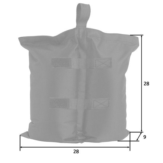 tectake - Jeu de 4 poids de pavillon Saborra