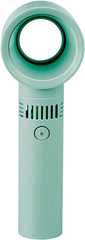 Lifetime Air Mini ventilateur sans pale 3 vitesses - Ventilateur de bureau avec USB rechargeable - Ventilateur de table portable - Mini ventilateur de voyage - Ventilateur debout compact - Vert