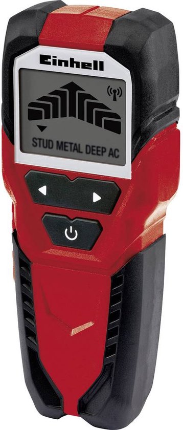 Détecteur de câbles numérique Einhell TC-MD 50 - Profondeur de détection : bois : 19 mm - métal : 19 mm - fer : 50 mm - cuivre : 38 mm - conducteurs : 50 mm