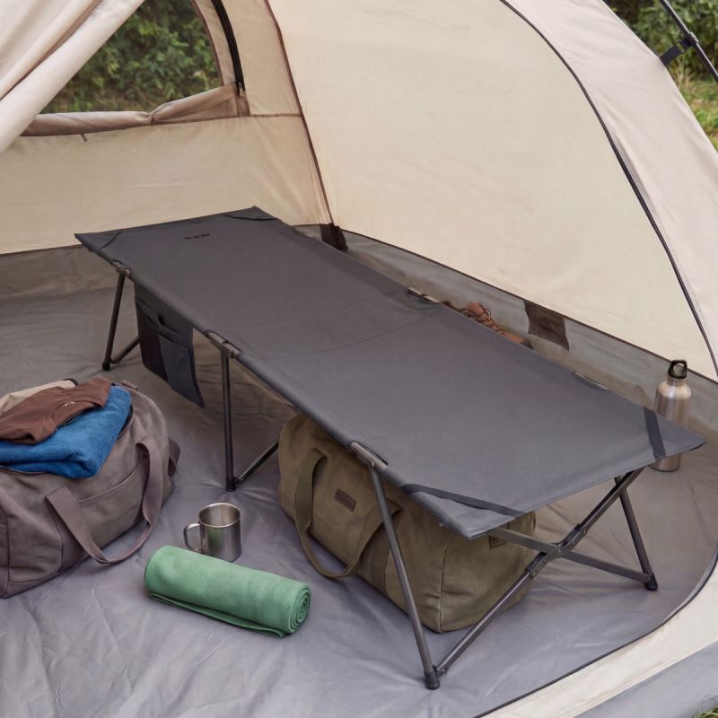 Lit de camp Trvlmore - 213 x 79 x 50 cm - extra large - pliable - lit de camping