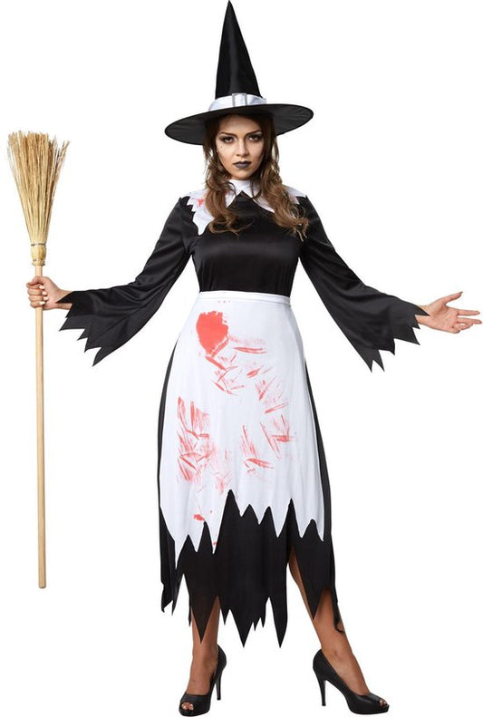 dressforfun - Creepy witch S - costume halloween dress up partywear carnaval costume partywear - 302230
