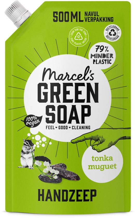 Recharge de savon pour les mains Marcel's Green Soap - Tonka & Muguet - 500 ml
