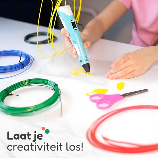Diydash 3D Pen Starter Kit - incl. recharges/filament - Set- Dessin - Rose - Stylos - Pour enfants et adultes - Starter kit - Accessoires