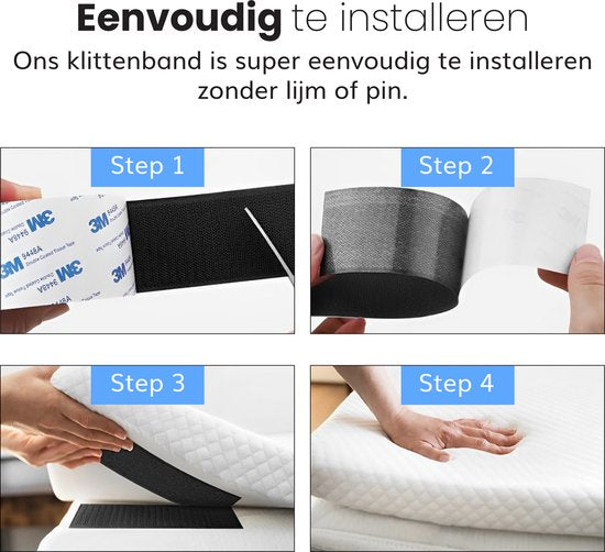 Velcro auto-adhésif Luft - Bande - à coudre - Velcro - Bande Velcro
