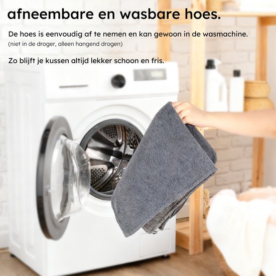 Coussin chauffant - 3 niveaux de chaleur - Coussin chauffant rechargeable - 10k mAh Powerbank - Sans fil - Coussin chauffant - 45x60 - Gris original - Saaf Comfort