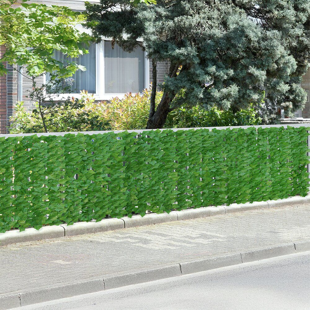 WENKO Ivy Brise-vue vert - 3 x 1 m - Plastique