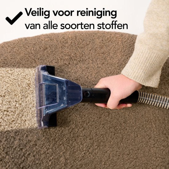 Brixy Professional Carpet Cleaner - Stain Cleaner - 2 Brushes - Powerful And Portable - Sofa Cleaner - Furniture Cleaner - Seat Cleaner - Black