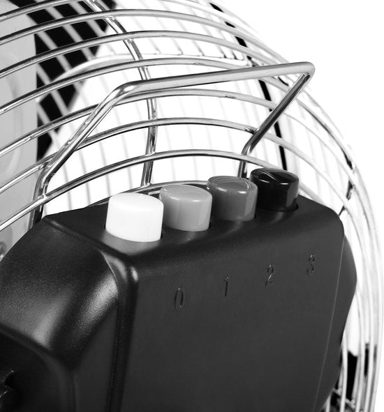 Ventilateur de sol Tristar 30 cm – 3 vitesses – Ventilateur de table – Inclinaison à 130° – Métal – VE-5933