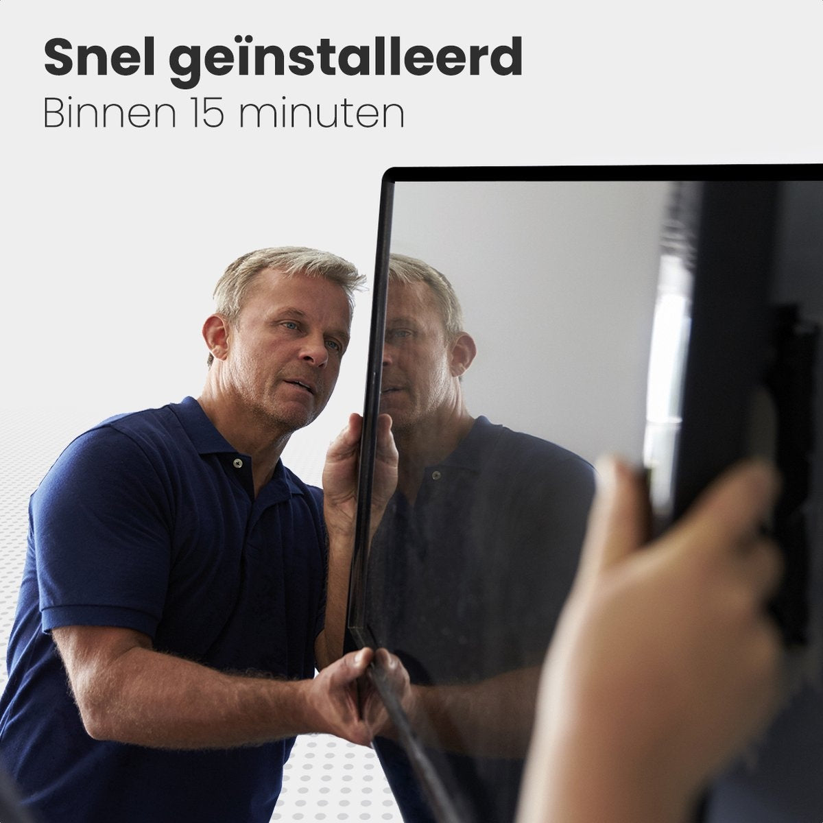 Support TV - Auronic - Rotatif et inclinable - 23 à 60 pouces - jusqu'à 45 KG - Noir