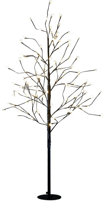 Arbre Luca Lighting avec éclairage LED blanc classique - H 150 x Ø 80 cm - Métal - Noir