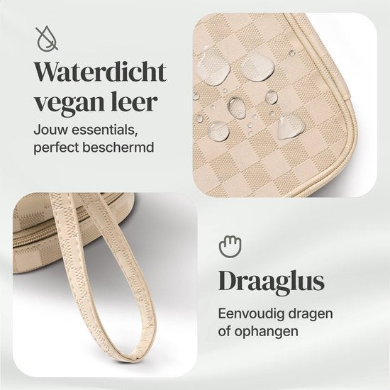 Skycases Travel Essentials - Trousse de toilette et de maquillage - Imperméable et compacte - Convient pour le voyage et l'usage quotidien - Unisexe - Or