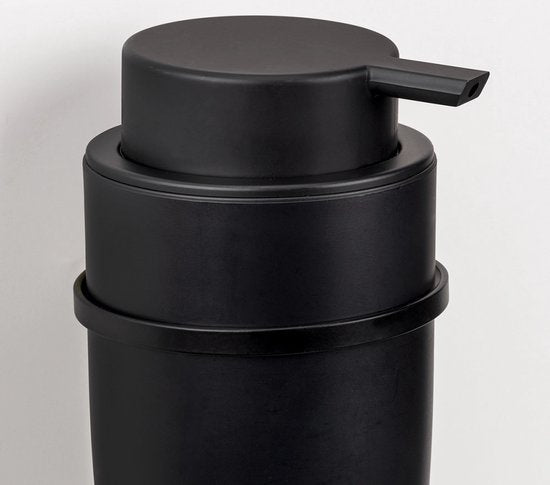 Distributeur de savon mural autocollant Wenko - Noir - 250 ml