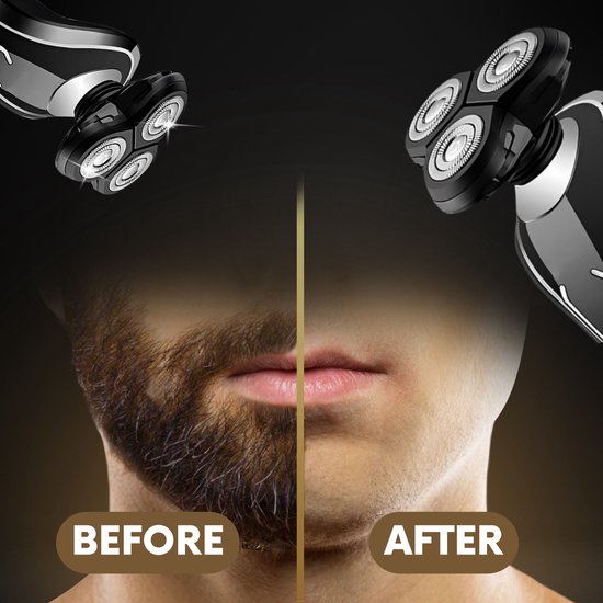 Rasoir électrique 5-en-1 pour hommes avec tondeuse S1110 - Wet & Dry - Tondeuse à barbe - Tondeuse - Tondeuse à nez - 5 accessoires - Rasoir électrique - Étanche