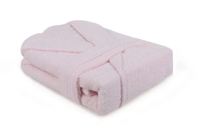 Cappa - Peignoir avec ceinture - Taille XXL & 360 g/m² - Avec poches et haute absorption - Pour la douche et le bien-être - Coton rose clair