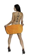 Chiffon de séchage en microfibre Orange Orangutan de Chemical Guys - Orange/Noir - 91x63 cm