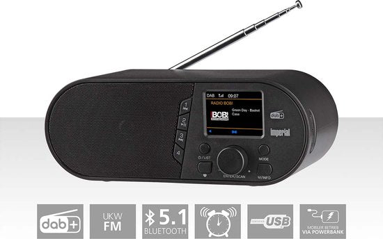 Imperial DABMAN d105 Radio compacte DAB+ / FM / Bluetooth, noire