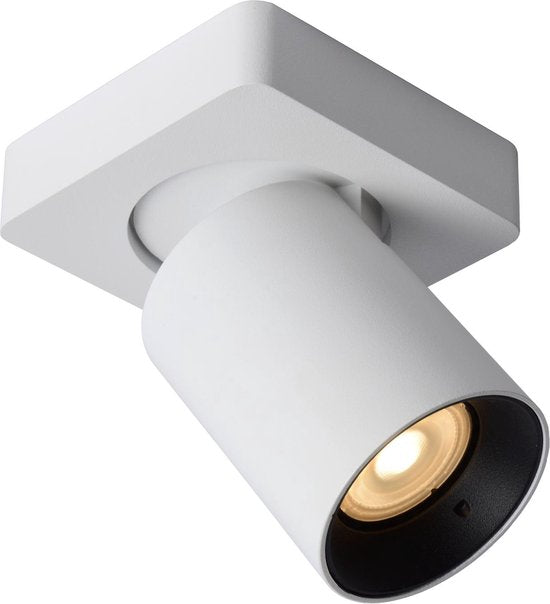 Lucide NIGEL - Spot de plafond (lampe de plafond) - LED à intensité variable et couleur de lumière variable - GU10 - 1x5 W 2200 K/3000 K - Blanc