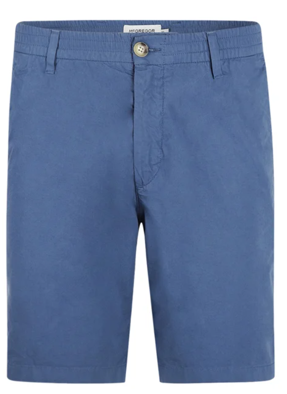 Short en popeline McGregor - Bleu moyen - 36 - Coupe régulière