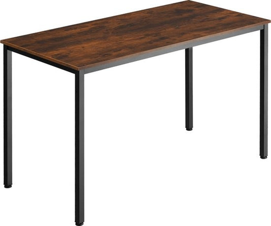 tectake - bureau hoekbureau bureautafel kantoorbureau - industrieel donkerbruin - 120 x 60 x 75,5 cm