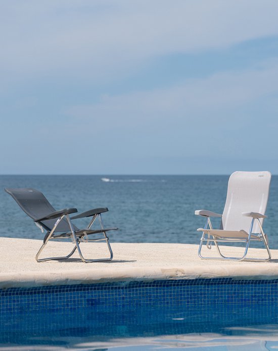 Crespo - Chaise de plage - AL/205 - Gris foncé