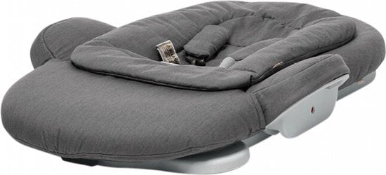 Chaise haute à bascule Stokke® Steps™ - Blanc et gris foncé