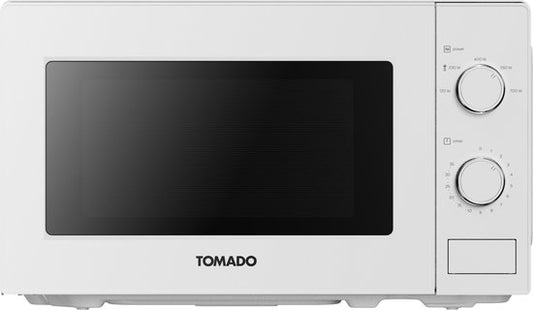 Tomado TMS2003W - Micro-ondes solo - 20 litres - 5 niveaux de puissance - 700 watts - Eclairage intérieur - Blanc