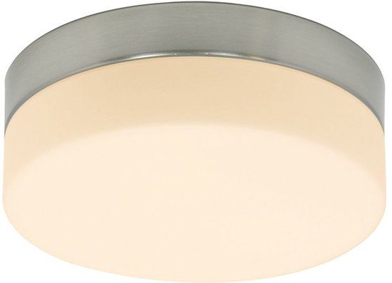 Plafonnier Steinhauer Ikaro 1363ST en acier, Ø 24 cm - Design moderne avec variateur à 4 positions, adapté à un usage intérieur et aux zones 2 et 3 de la salle de bains