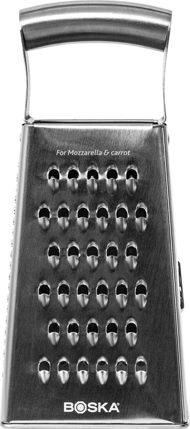 Boska Râpe de table Monaco+ - Multifonctionnelle - Acier inoxydable - Lavable au lave-vaisselle - Argenté