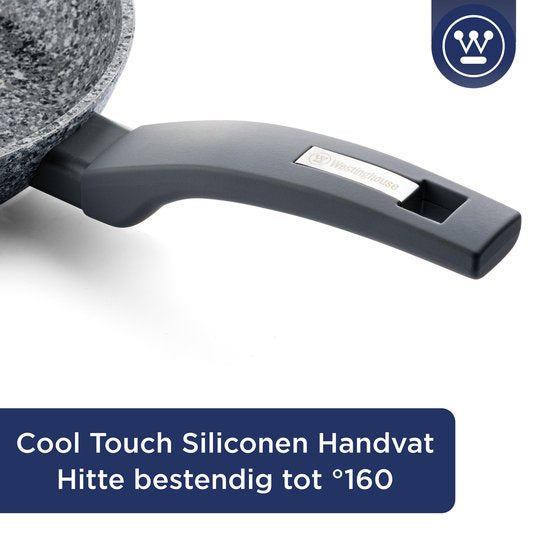 Westinghouse Poêle à griller induction - Ø 28 cm - Granit gris