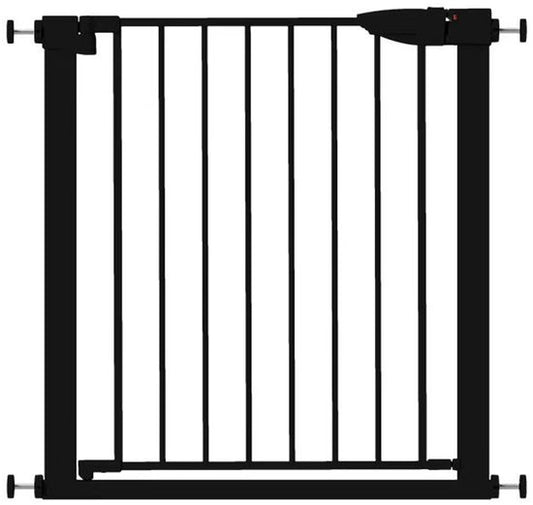 Barrière d'escalier sans perçage – 76 à 82 cm – Barrière de sécurité – Fixation par pinces – Barrière pour enfants – Barrière pour chiens – Noir