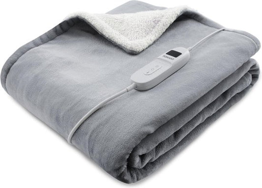 Tomado TEB1802G - Couverture électrique - Couverture d'enveloppement - Tissu polaire super doux - 180 x 130 cm