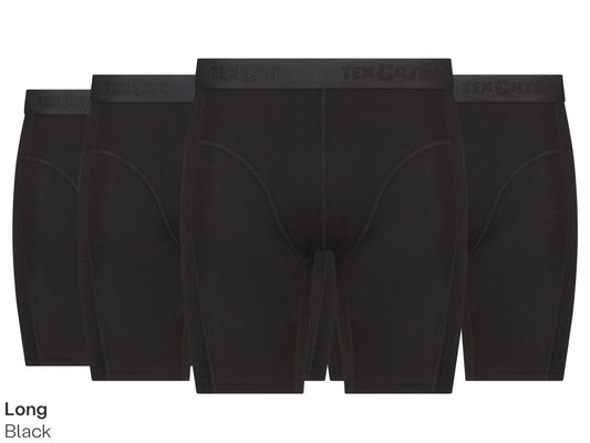 Boxer Ten Cate en bambou - Noir - taille S - lot de 2